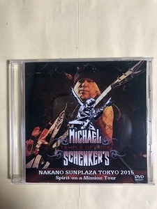Michael Schenker DVD VIDEO at Nakano Sunplaza Tokyo 2015 1枚組　同梱可能