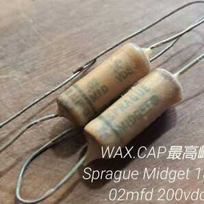 期間限定セール！WAX.CAP極上の逸品！！ 40～50s sprague midget 182P.02mfd 200vdc NOSペア 検索)gibson GRECO TOKAI BURNY ARIA FUJIGENの画像1