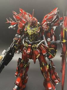 1円スタート　RG シナンジュ　塗装完成品　キャンディー塗装　ガンプラ　プラモデル　完成品