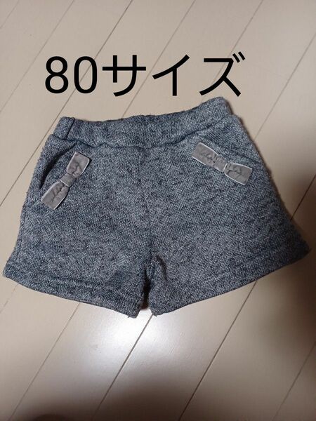 ベベ　冬　ショートパンツ　80サイズ　女の子