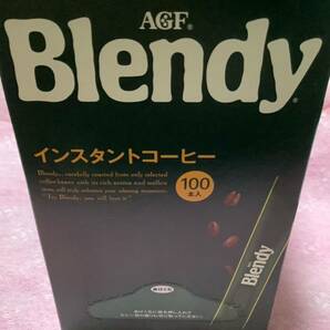 箱無し１００本【匿名配送】インスタントコーヒー スティックコーヒー 味の素AGF ブレンディ ブラックの画像3