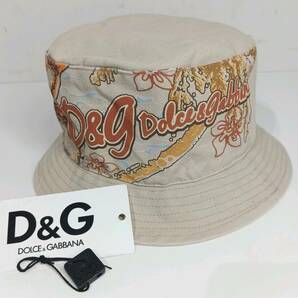 【美品】DOLCE&GABBANA ドルチェ&ガッバーナ 帽子 ハット ブランド ドルガバ D&G 人気ブランド CAPPELLOの画像1