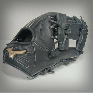 【美品】Mizuno ミズノ ソフトボール グローブ Global Elite グローバルエリート 綺麗 日本代表モデル ブラック 黒 内野手 綺麗