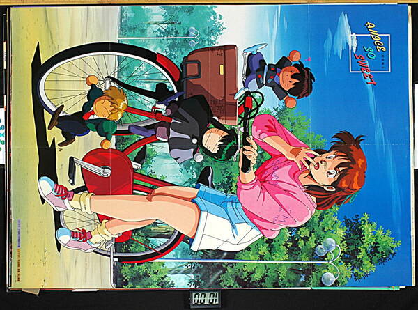 [Vintage] [New] [Delivery Free]1988 Animedia Sonic Soldier Borgman/ The Three Musket Poster ボーグマン＆アニメ三銃士Both[tag2202]