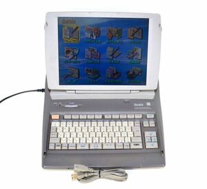 [ printing FD operation verification settled / ultimate beautiful goods ]CASIO Casio Darwinda- wing GX-1000 color liquid crystal monitor word-processor Word Processor word processor 