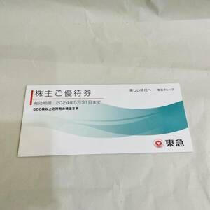 【H10849OR】 レターパックプラスでの発送可 1円～ 東急電鉄 株主優待券 500株以上 2024/5/31まで 1冊 お買い物優待券 宿泊優待券