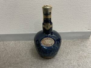 【MC3430YR】1円スタート ROYAL SALUTE ロイヤルサルート 21年 ウィスキースコッチ 洋酒 40% 375ml 古酒 青陶器ボトル 未開栓