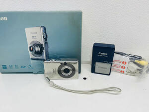 【BF-7534】【1円～】キャノン CANON IXY DIGITAL 55 PC1150 DC4.3V シルバー デジタルカメラ デジカメ 美品 箱付き 動作確認済み