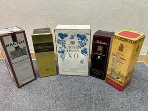 【JV6651】お酒おまとめ NAPOLEON MARTELL Hennessy Delamain ナポレオン Ballantine バランタイン サントリー ウイスキー お酒 保管品