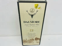 【BF-7357】【１円～】SCOTCH WHISKY スコッチウイスキー DALMORE ダルモア １２年 1000ml 43％ 箱付き 現状品 未開栓 アルコール_画像3