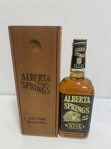 【SOB3219SG】1円～ALBERTA SPRINGS アルバータ スプリングス カナディアンウイスキー 710ml 40度 未開栓 中古品 長期保管品お酒アルコール