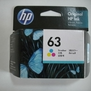 HP-63 HP純正３色カラーインクカートリッジ（２０２３年１１月） 未開封 １個の画像1