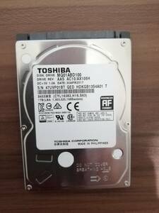 東芝 内蔵型SATA HDD 1TB　　TOSHIBA MQ01ABD100