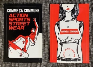 COMME CA COMMUNE　コムサコミューン　ステッカー　2枚セット　スケボー　SK8　ビンテージ 002