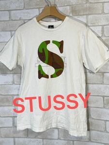 【STUSSY】ステューシー　迷彩Sロゴ　両面ロゴ　半袖Tシャツ