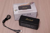 【美品】Marshall Bluetooth スピーカー Emberton Black マーシャル エバートン_画像3