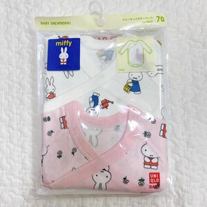 新品　ユニクロ UNIQLO ミッフィー miffy 長袖 ロンパース　70サイズ　70 肌着 ベビー 