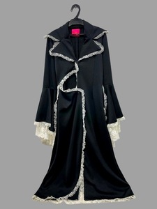 r2_2669k　美品　VISIBLE　REIKO　MATSUYAMA　ヴィジブル　ベルスリーブ　ワンピース　コート　ゴスロリ　コスプレ衣装　