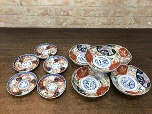 ☆中古品☆　古伊万里　深皿　小皿　5客　金彩　色絵