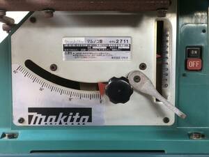 makita　マキタ 　マルノコ盤　2711　スタンド付　木工用　切断　加工　100V　動作OK　中古品