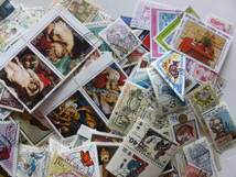 外国切手　使用済切手　いろいろ　大量　山盛り　まとめて　約1500枚_画像4