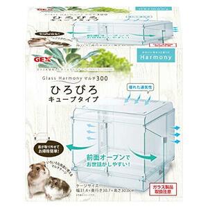 jeksHarmony glass is - moni - multi 300 glass made clear cage hamster * small animals for W31.4×D30.7×H30cm