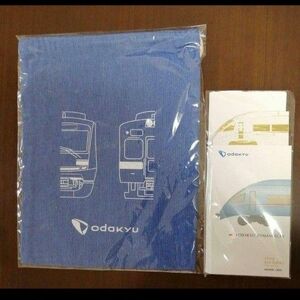 小田急電鉄ロマンスカー巾着袋＆MSE60000形靴消臭調湿シート　電車グッズ　鉄道コレクション巾着袋