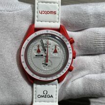 γ【新品未使用品/稼働】OMEGA×SWATCH/オメガ×スウォッチ ミッション トゥ マーズ 腕時計 バイオセラミック SO33R100 S44638998425_画像3