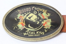 RODEO CROWNS ロデオクラウンズ レザー ベルト（METAL KISS GOOD NIGHT_画像3