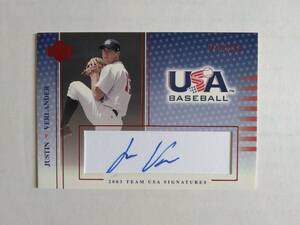 JUSTIN VERLANDER　2003 Upper Deck Team USA　直筆サインカード #S-5　ルーキーカード