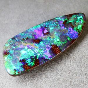 33.920ct 天然ボルダーオパール オーストラリア 遊色抜群 最高級 〔Australia Boulder opal 宝石 jewelry 天然 natural 裸石 loose〕