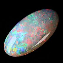 4.100ct 天然ホワイトオパール オーストラリア 最高品質 遊色抜群〔Australia White opal 宝石 jewelry natural ナチュラル loose ルース〕_画像2