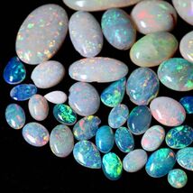 50ct 天然ホワイトオパール オーストラリア産 おまとめ〔Australia opal 宝石 jewelry natural ナチュラル 裸石 loose ルース〕_画像3