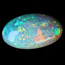 5.310ct 天然ホワイトオパール オーストラリア 高品質 遊色抜群〔Australia White opal 宝石 jewelry natural ナチュラル loose ルース〕_画像4