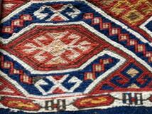トルコのキリムの有名産地マラティヤの100年前後のアンティークチュヴァル125×94/総草木染で細かいスマック織/キリムのある素敵な暮らし_画像5