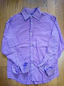 [SHIPS] oxford shirt cotton purple F