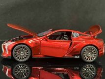 レクサス LEXUS LC500 レッド ミニカー 1/32　H138_画像10