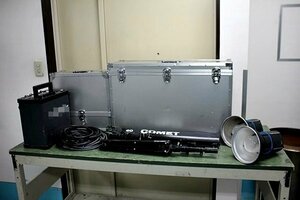 神神 034 コメット COMET ストロボヘッド CX-25ⅢH(2500W)×2&CX-244Ⅲ ストロボ ジェネレーター 電源+ポータブルスタンド*2台+ケース一