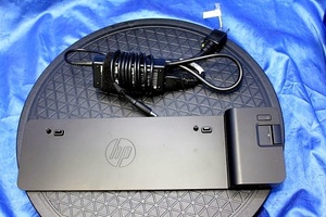 2台入荷 HP ▲2013 / D9Y32AA#ABJ▼　ウルトラスリム ドッキングステーション ACアダプター付き　(黒カバー付)　35335Y