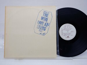 【国内盤】The Who(ザ・フー)「Live At Leeds(熱狂のステージ)」LP（12インチ）/Polydor(MP 2110)/Rock