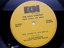 Keith Jarrett(キース・ジャレット)「THE KOLN CONCERT」LP（12インチ）/ECM Records(PA-6053~54)/ジャズ_画像2