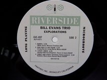 【US盤】Bill Evans Trio(ビル・エヴァンス・トリオ)「Explorations(エクスプロレイションズ)」LP/Riverside Records(OJC-037)_画像2