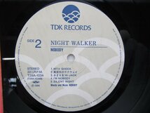 Nobody(ノーバディ)「Night Walker」LP（12インチ）/TDK Records(T28A-1034)/邦楽ロック_画像2