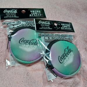 【2個セット】新品 未使用 コカ・コーラ ゼロ クリエーションズ K-Wave 限定コインケース カラビナ付き