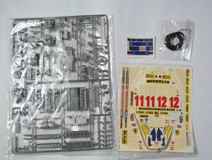 タミヤ　1/12　ビッグスケールシリーズ№.23　フェラーリ312T4　A部品と一部使用デカール（劣化品）