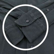 Fc31 イタリア製 GUY ROVER ギローバー 長袖シャツ サイズS ネイビー メンズ コットンシャツ 花 刺繍 カジュアル ボタン トップス_画像8