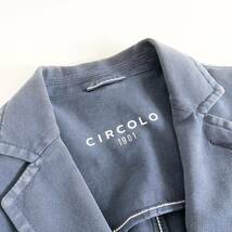 Cc3 CIRCOLO1901 チルコロ1901 テーラードジャケット サイズ48 ネイビー メンズ スーツジャケット スリット トップス アウター 上着 紳士服_画像6