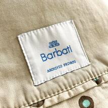 Gc20 イタリア製 Barbati バルバッティ テーラードジャケット サイズ44 ベージュ 無地 メンズ コットン スリット トップス アウター 上着_画像7
