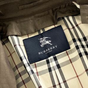 Ec23 BURBERRY LONDON バーバリーロンドン 裏地ノバチェック スプリングコート ライトアウター 春物 9号 Mサイズ レディース ブラウンの画像8