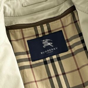 Bc23 BURBERRY バーバリーロンドン 裏地ノバチェック 中綿ライナー付き ステンカラーコート M相当 メンズ 紳士服 ベージュ の画像8